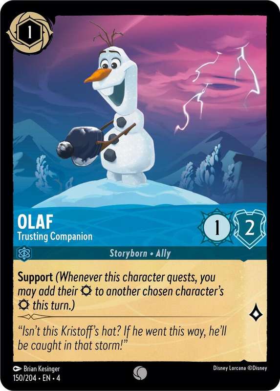 Disney Lorcana Trading Card Game -  Olaf - Trusting Companion - Ursula's Return (4)