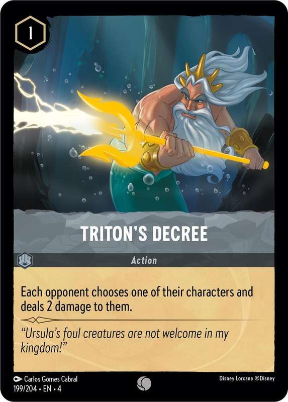 Disney Lorcana Trading Card Game - Triton's Decree - Ursula's Return (4)