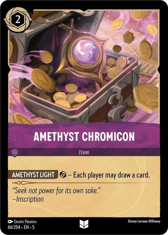 Disney Lorcana Trading Card Game - Amethyst Chromicon - Shimmering Skies (5)