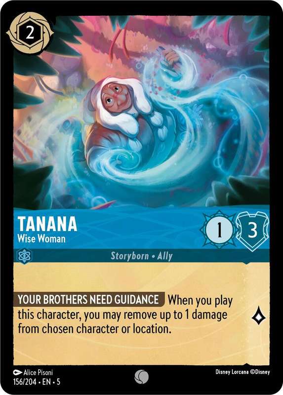 Disney Lorcana Trading Card Game - Tanana - Wise Woman - Shimmering Skies (5)
