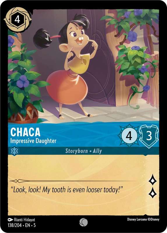 Disney Lorcana Trading Card Game - Chaca - Impressive Daughter - Shimmering Skies (5)
