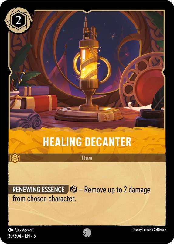 Disney Lorcana Trading Card Game - Healing Decanter - Shimmering Skies (5)