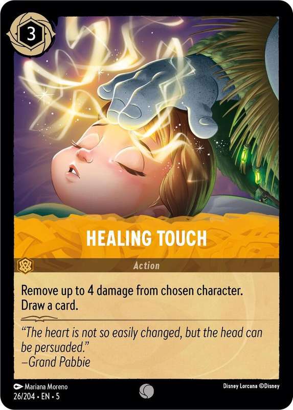 Disney Lorcana Trading Card Game - Healing Touch - Shimmering Skies (5)