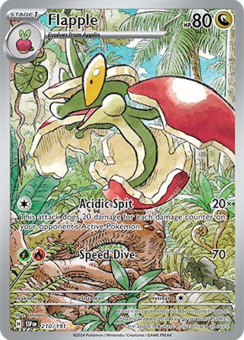 Pokemon Trading Card Game - Flapple - 210/191 - SV08: Surging Sparks (SSP)