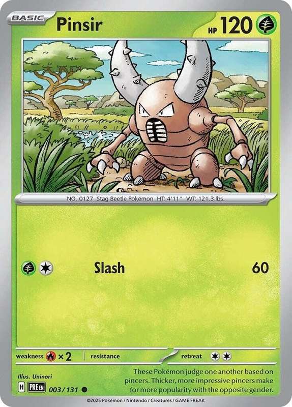 Pokemon Trading Card Game - Pinsir - SV: Prismatic Evolutions