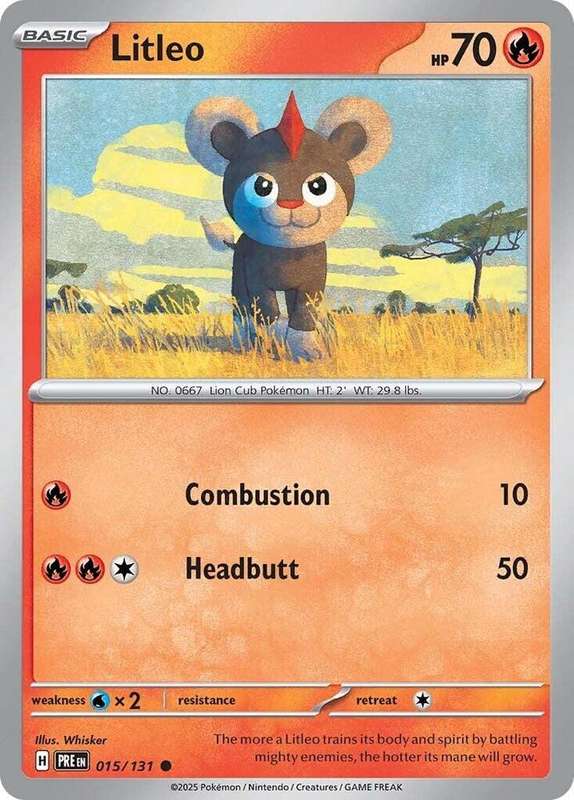 Pokemon Trading Card Game - Litleo - SV: Prismatic Evolutions