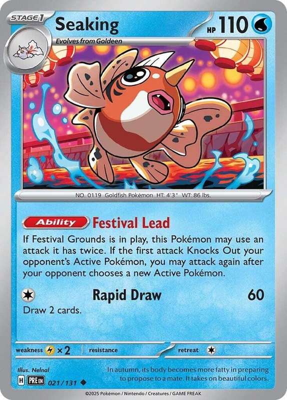 Pokemon Trading Card Game - Seaking - SV: Prismatic Evolutions