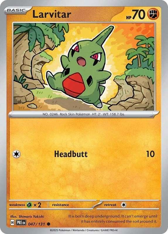 Pokemon Trading Card Game - Larvitar - SV: Prismatic Evolutions