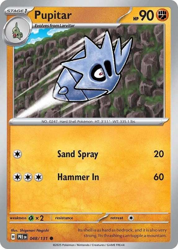 Pokemon Trading Card Game - Pupitar - SV: Prismatic Evolutions