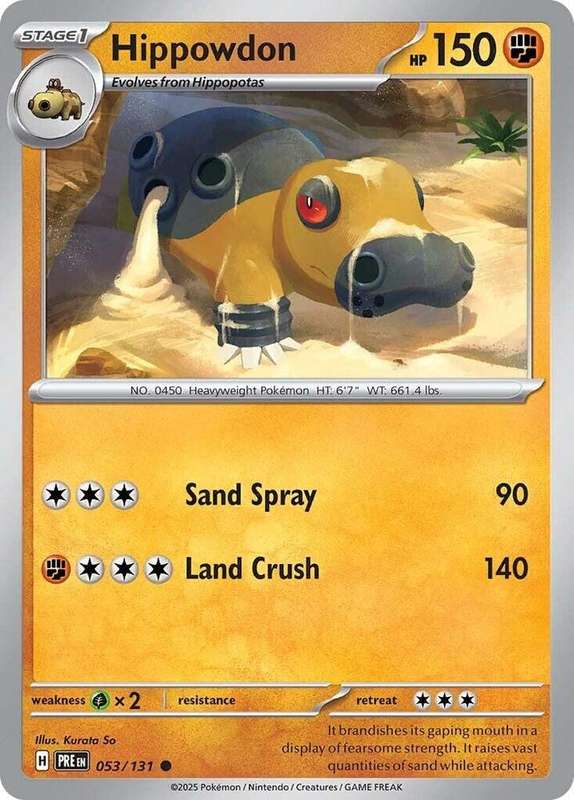 Pokemon Trading Card Game - Hippowdon - SV: Prismatic Evolutions