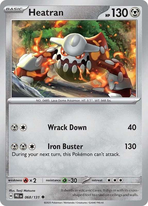 Pokemon Trading Card Game - Heatran - SV: Prismatic Evolutions