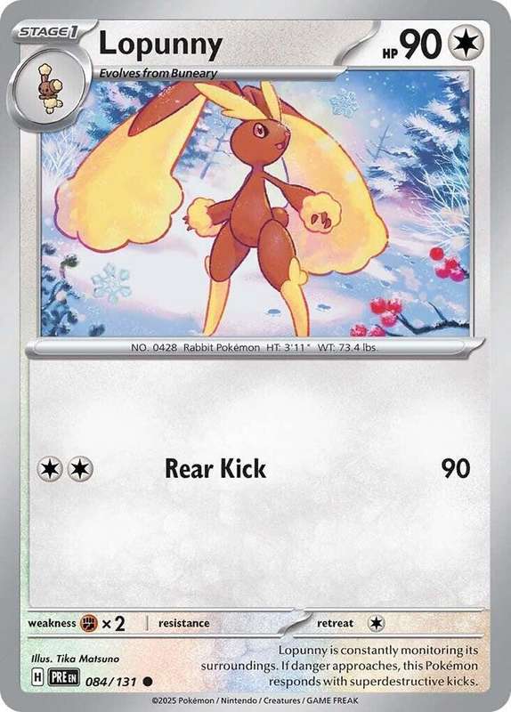 Pokemon Trading Card Game - Lopunny - SV: Prismatic Evolutions