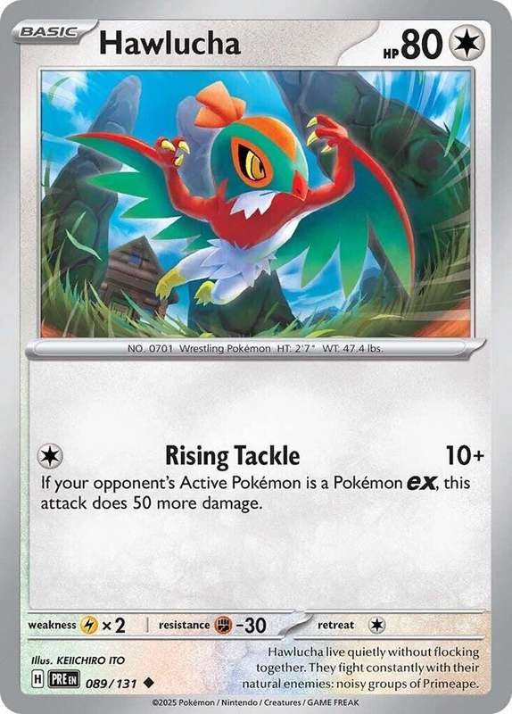 Pokemon Trading Card Game - Hawlucha - SV: Prismatic Evolutions