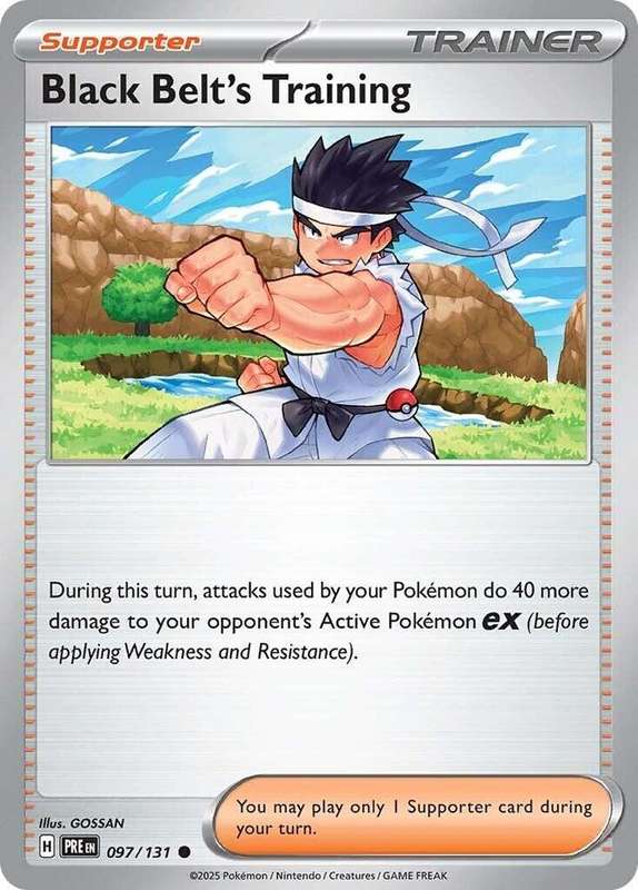 Pokemon Trading Card Game - Black Belt's Training - 097/131 - SV: Prismatic Evolutions