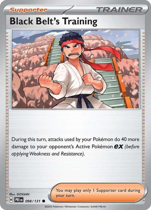 Pokemon Trading Card Game - Black Belt's Training - 098/131 - SV: Prismatic Evolutions 098/131