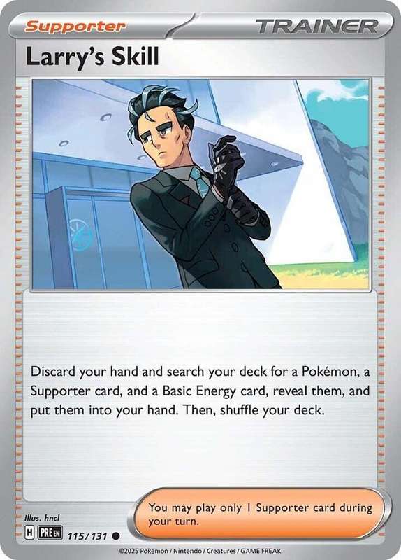 Pokemon Trading Card Game - Larry's Skill - 115/131 - SV: Prismatic Evolutions