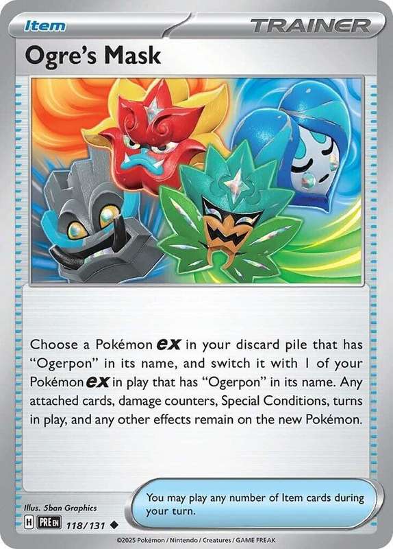 Pokemon Trading Card Game - Ogre's Mask - SV: Prismatic Evolutions