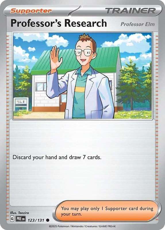 Pokemon Trading Card Game - Professor's Research [Professor Elm] - SV: Prismatic Evolutions