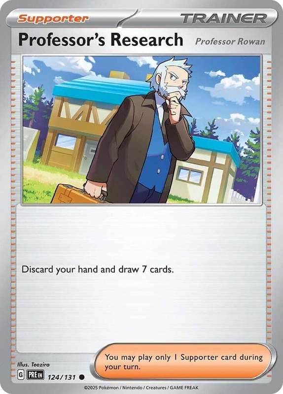 Pokemon Trading Card Game - Professor's Research [Professor Rowan] - SV: Prismatic Evolutions