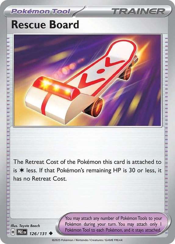 Pokemon Trading Card Game - Rescue Board - SV: Prismatic Evolutions 126/131 / Uncommon