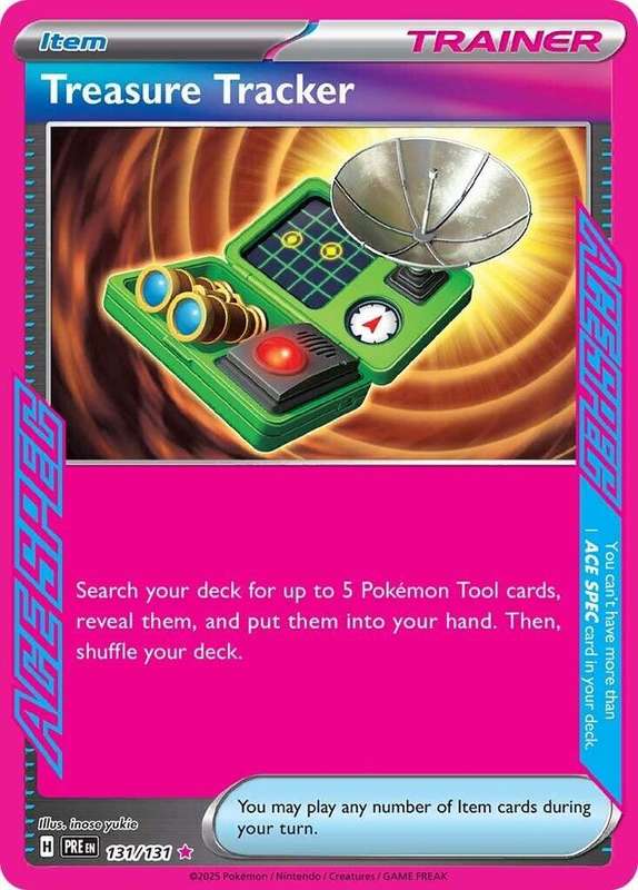 Pokemon Trading Card Game - Treasure Tracker - SV: Prismatic Evolutions 131/131 / ACE SPEC Rare