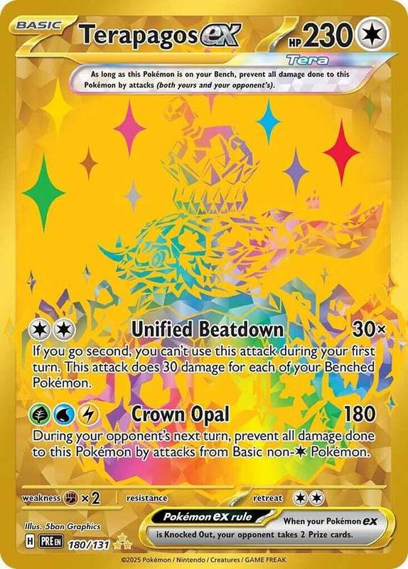 Pokemon Trading Card Game - Terapagos ex - 180/131 - SV: Prismatic Evolutions