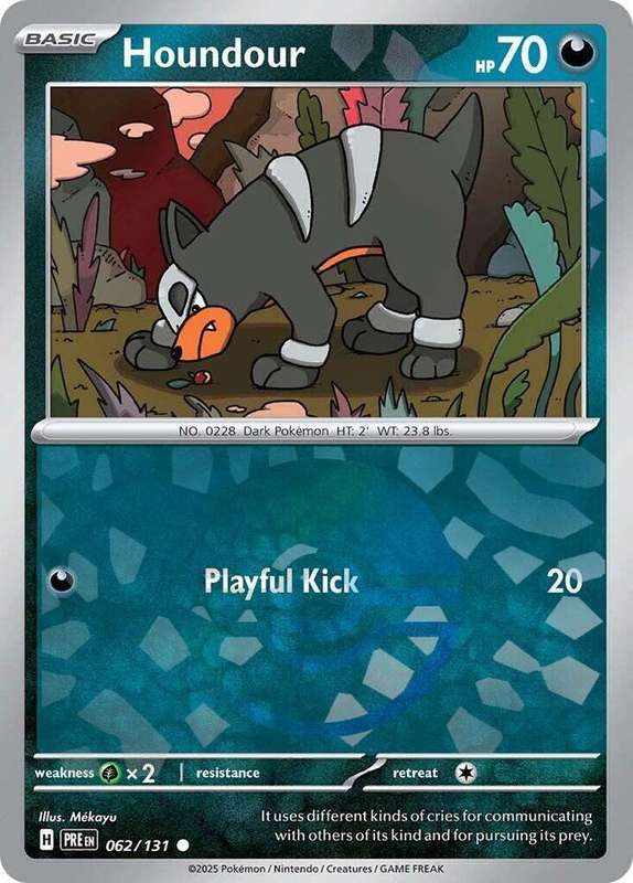 Pokemon Trading Card Game - Houndour (Poke Ball Pattern) - SV: Prismatic Evolutions