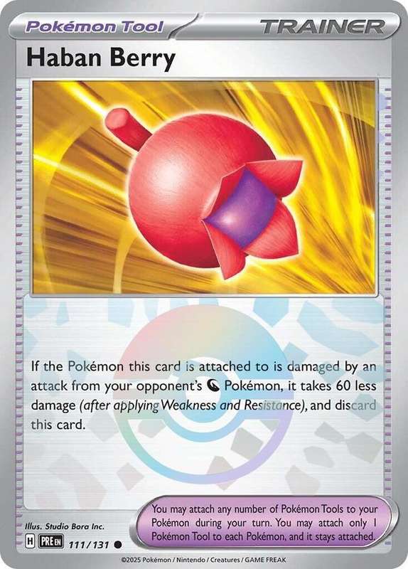 Pokemon Trading Card Game - Haban Berry (Poke Ball Pattern) - SV: Prismatic Evolutions