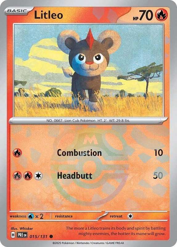Pokemon Trading Card Game - Litleo (Master Ball Pattern) - SV: Prismatic Evolutions