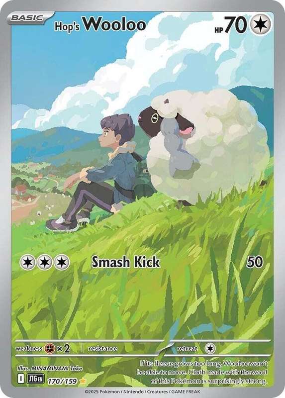 Pokemon Trading Card Game - Hop's Wooloo - 170/159 - SV09: Journey Together