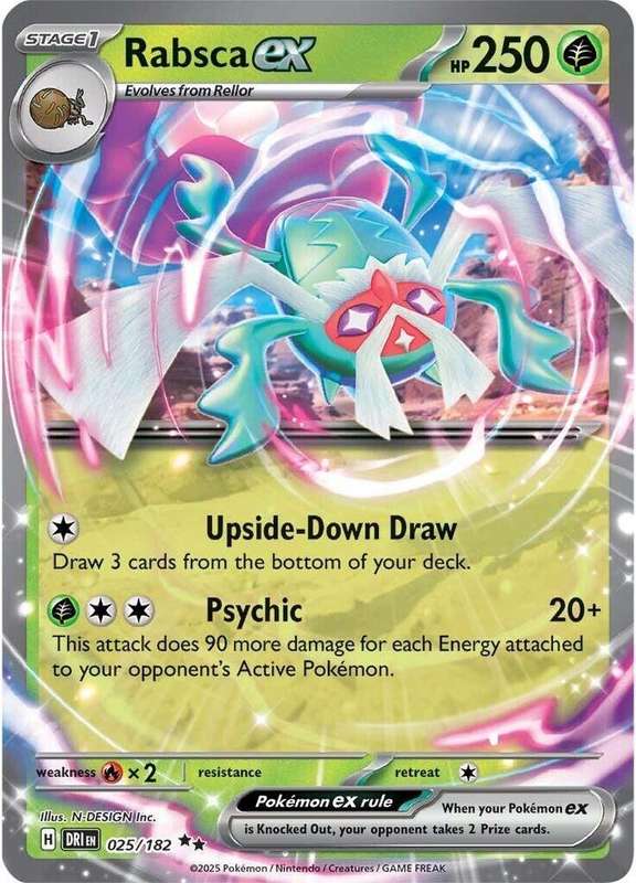 Pokemon Trading Card Game - Rabsca ex - SV10: Destined Rivals (DRI)