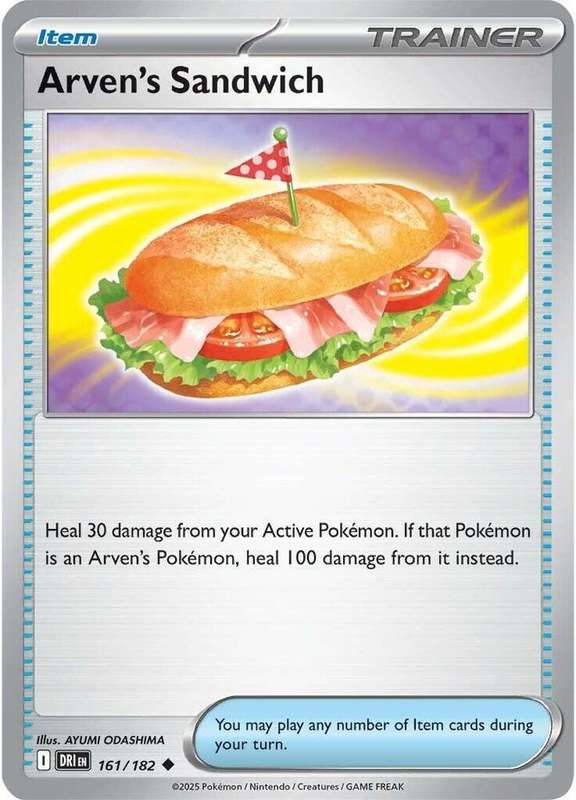 Pokemon Trading Card Game - Arven's Sandwich - SV10: Destined Rivals (DRI)