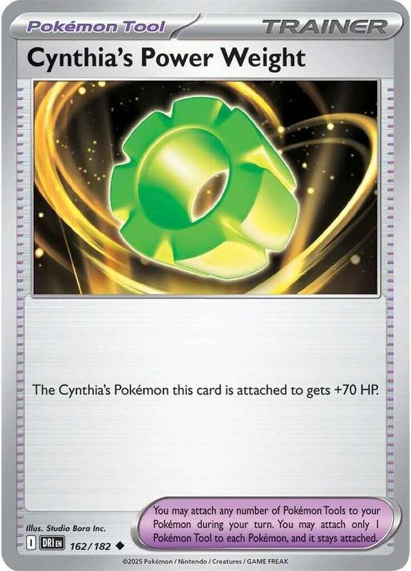 Pokemon Trading Card Game - Cynthia's Power Weight - SV10: Destined Rivals (DRI)