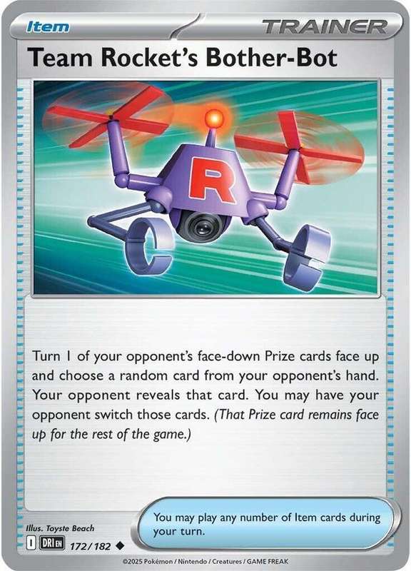 Pokemon Trading Card Game - Team Rocket's Bother-Bot - SV10: Destined Rivals (DRI)