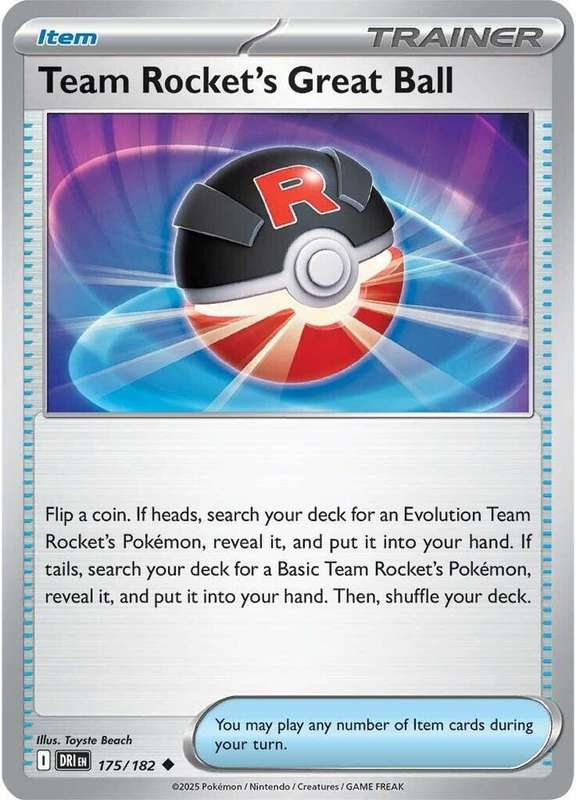 Pokemon Trading Card Game - Team Rocket's Great Ball - SV10: Destined Rivals (DRI)