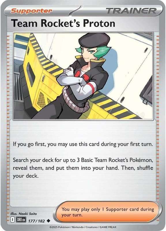 Pokemon Trading Card Game - Team Rocket's Proton - 177/182 - SV10: Destined Rivals (DRI)