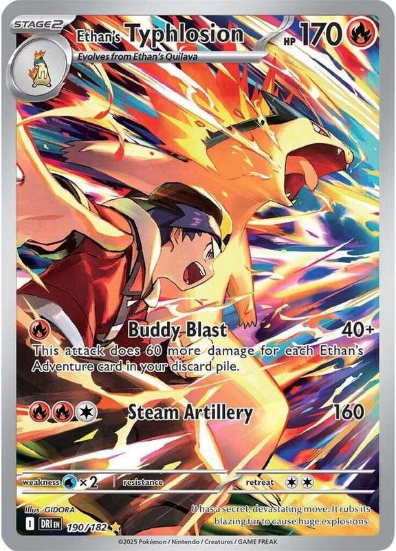 Pokemon Trading Card Game - Ethan's Typhlosion - 190/182 - SV10: Destined Rivals (DRI)