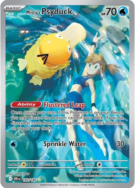 Pokemon Trading Card Game - Misty's Psyduck - 193/182 - SV10: Destined Rivals (DRI)