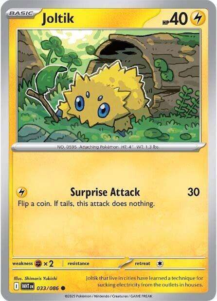 Pokemon Trading Card Game - Joltik - 033/086 / Common - White Flare