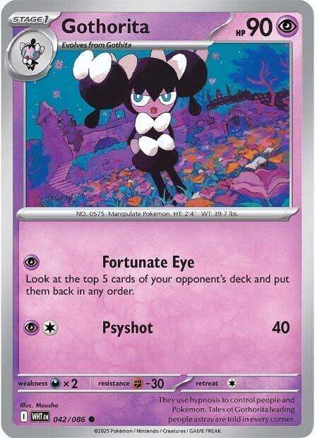 Pokemon Trading Card Game - Gothorita - 042/086 - Common - White Flare