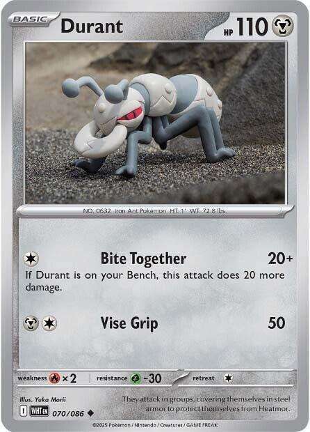Pokemon Trading Card Game - Durant - 070/086 - Uncommon - White Flare