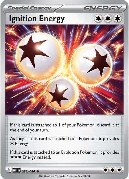 Pokemon Trading Card Game - Ignition Energy - 086/086 / Uncommon - White Flare