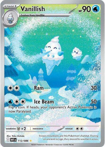 Pokemon Trading Card Game - Vanillish - 112/086 - SV: White Flare