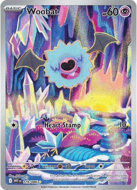 Pokemon Trading Card Game - Woobat - 119/086 - SV: White Flare