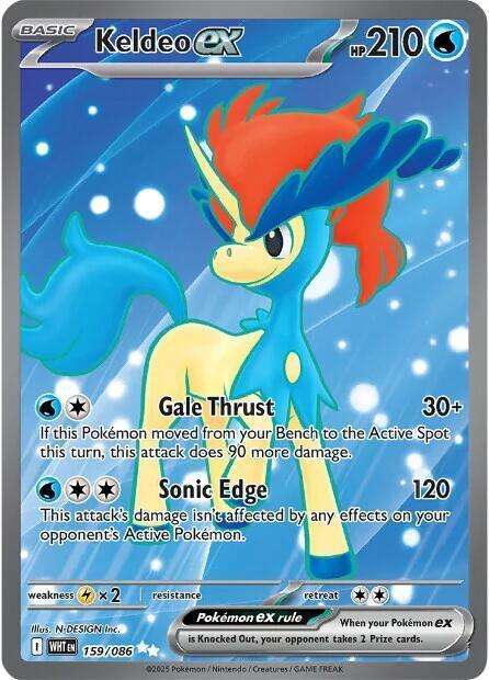 Pokemon Trading Card Game - Keldeo ex - 159/086 - SV: White Flare