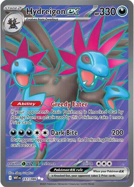 Pokemon Trading Card Game - Hydreigon ex - 161/086 - SV: White Flare