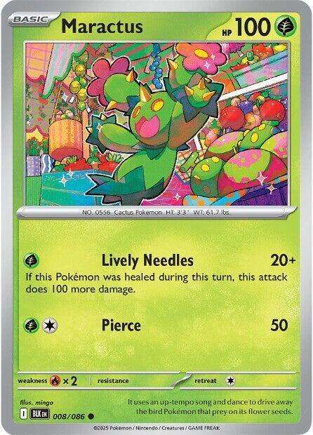 Pokemon Trading Card Game - Maractus - 008/086 / Common - Black Bolt (BLK)