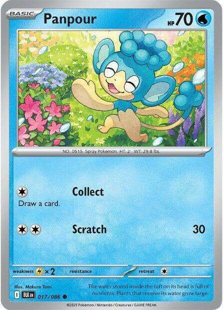 Pokemon Trading Card Game - Panpour - 017/086 / Common - Black Bolt (BLK)