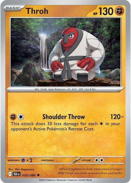 Pokemon Trading Card Game - Throh - 050/086 / Uncommon - Black Bolt (BLK)