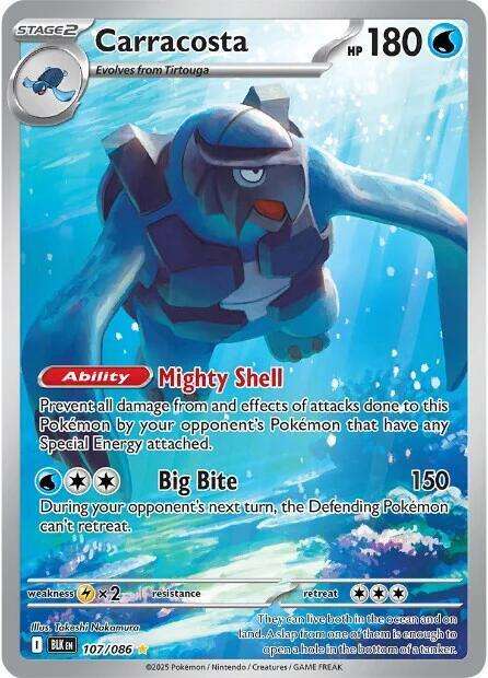 Pokemon Trading Card Game - Carracosta - 107/086 - SV: Black Bolt